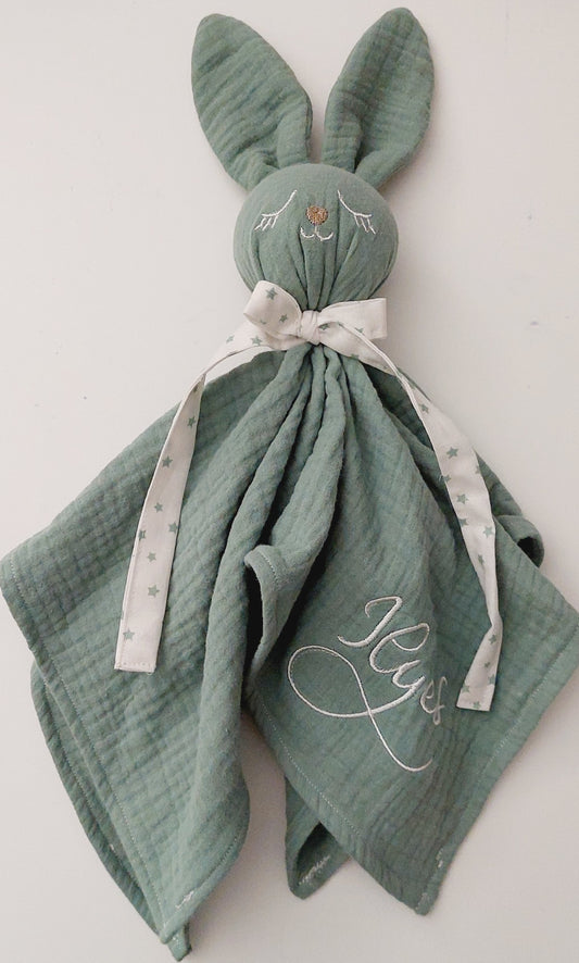 Doudou PLOUF-PLOUF vert menthe