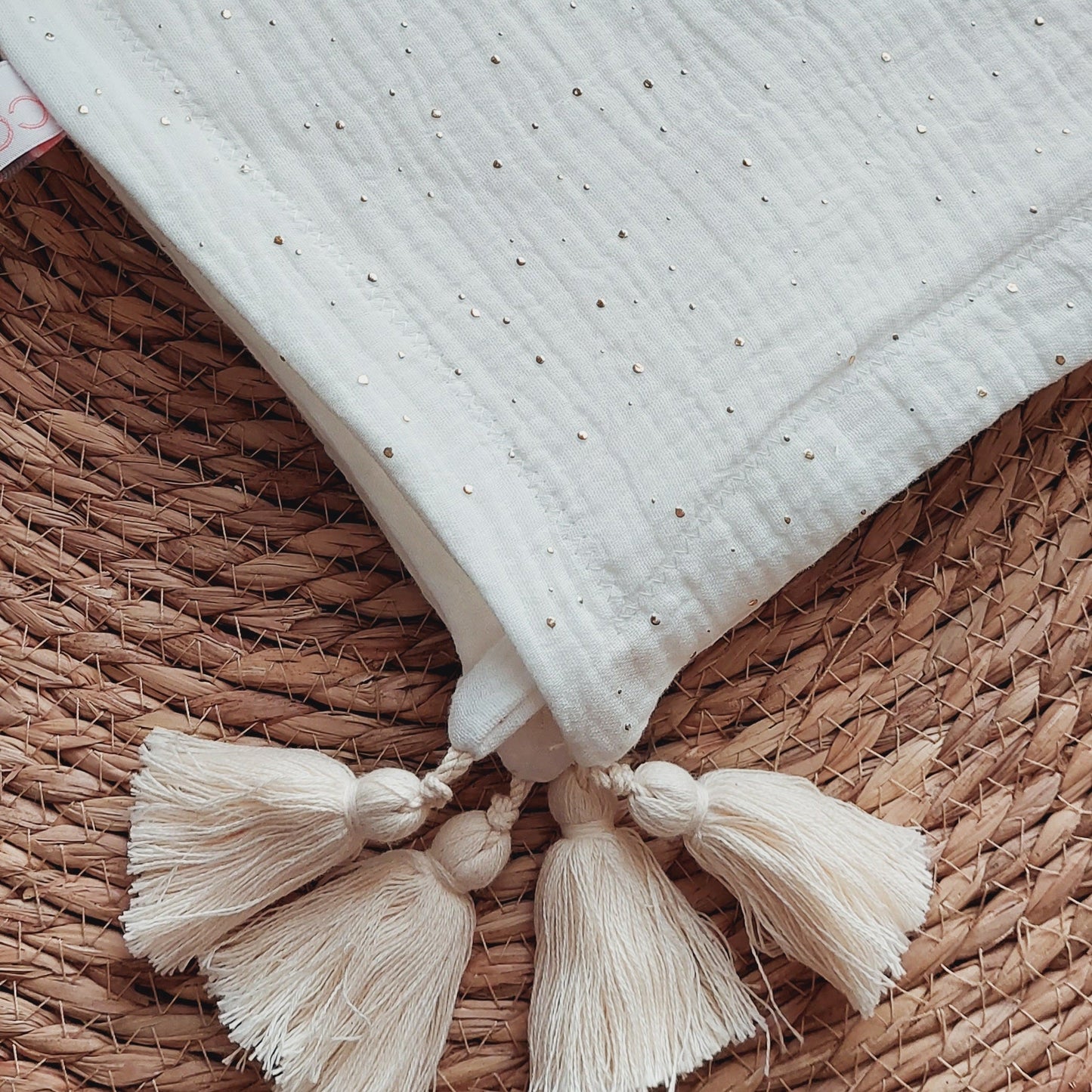 Couverture légère POMPONS - cokon