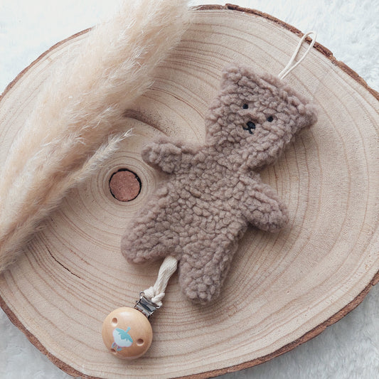 Attache-Tétine Ourson Câlin - Pratique et Adorable