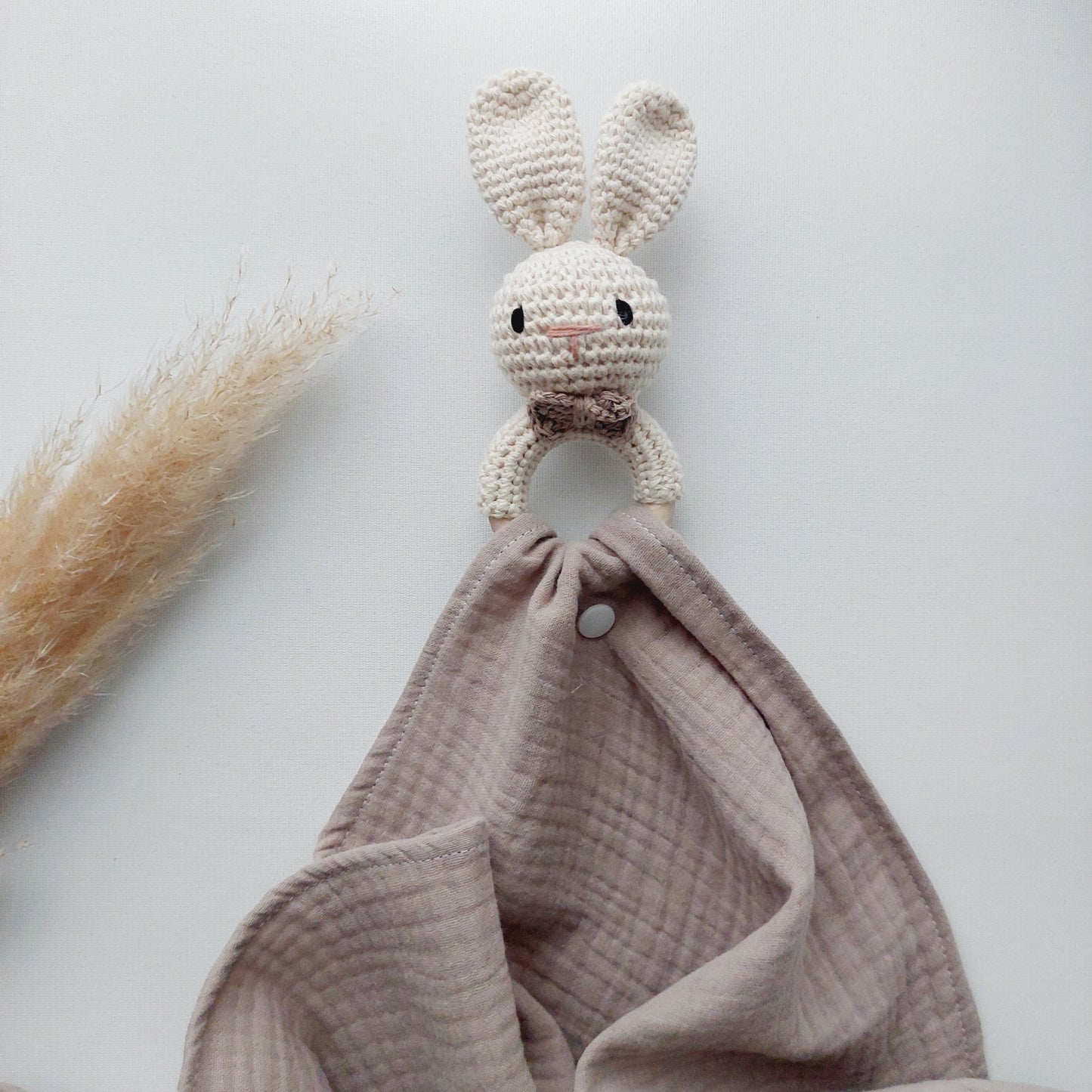 Doudou Personnalisé "Réconfort" - Lapin Tricot et Coton Doux